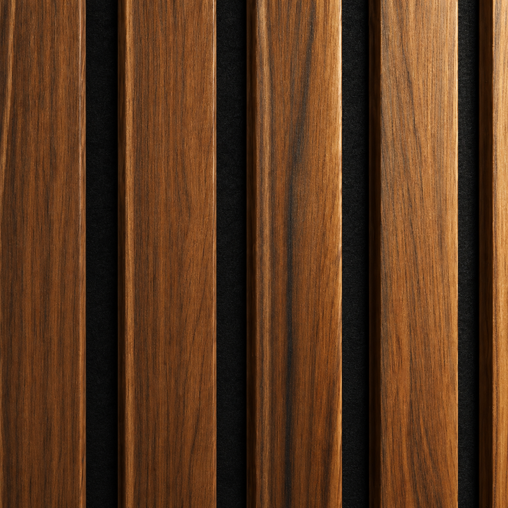Walnut Slat Panel 270 × 110 cm