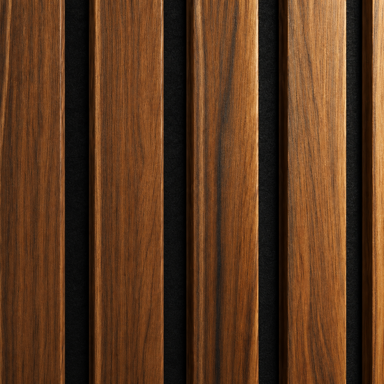 Walnut Slat Panel 270 × 110 cm